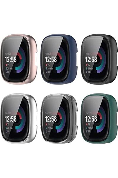 O Ozone Protective Cover [Pack of 6] Compatible with Fitbit Sense 2/Versa 4 Case
