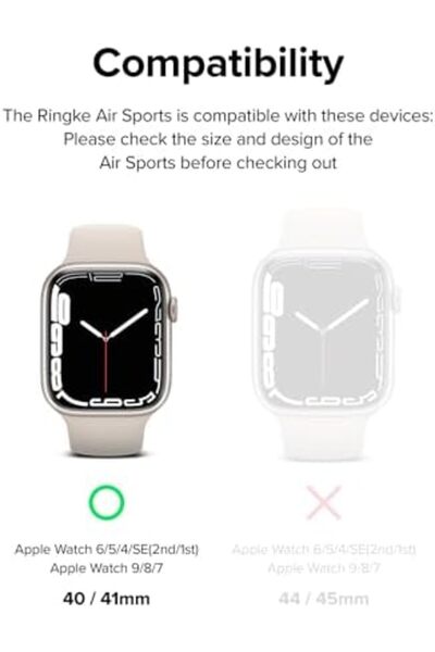 Ringke Apple Watch 7 41mm/iWatch Series 4/5/6/SE 40mm Case| Air Sports Series| Dark Green