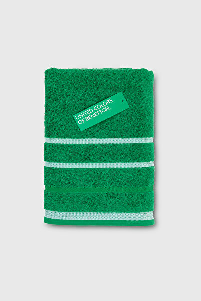 Benetton Home Bath Towel Hand Face Body Dark Green 100% Cotton 30X50 cm