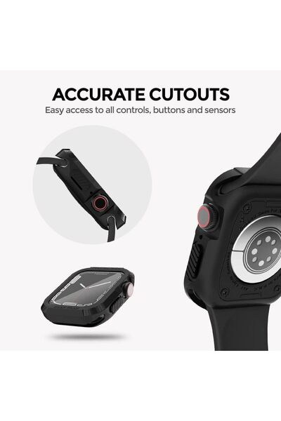 O Ozone Rugged Cover Series | Apple Watch Series 8 41mm Case with Screen Protector Pack of 6