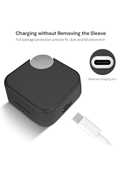 O Ozone Nothing buds Pro 2 Case Cover | Silicone Protective Headphone case Black