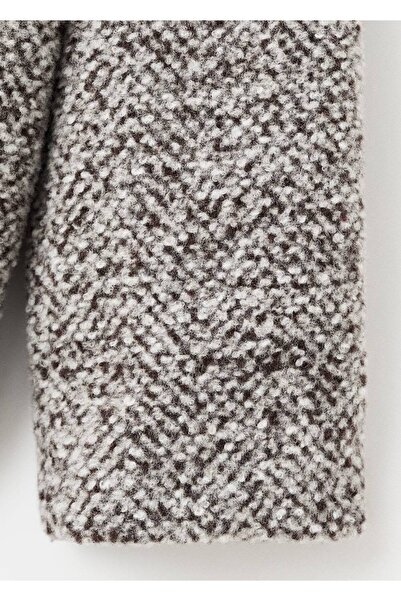 MANGO Kids Kırçıllı yün palto