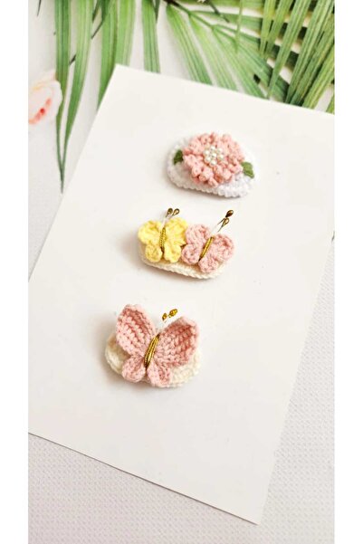 Hand Mother's Since 2024 Baby Gift Butterfly Baby Hair Clips Assorted 3-Piece...