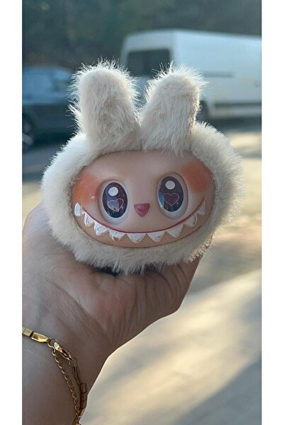 Chocuk سلسلة مفاتيح وحامل أقلام من لابوبو في لعبة واحدة، نموذج جديد من القطيفة بلون كريمي من بوب مارت، قطعة واحدة