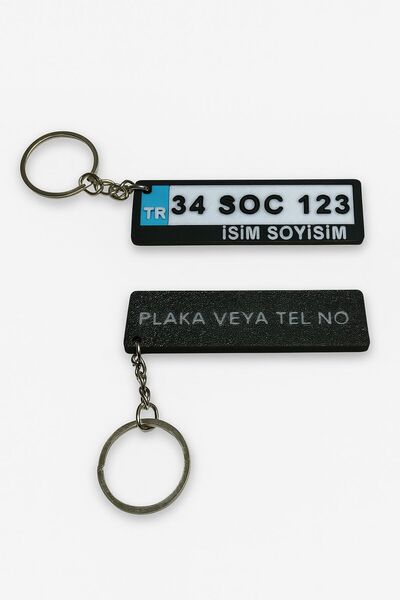 Kişiye Özel Plaka anahtarlık,Anahtarlık,Hediye,Özel Armağan, Şık Tasarım, 3D Tasarım, Kişisel ürün,