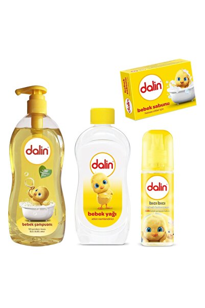 Dalin Bebek Bakım Seti / Şampuan - Yağ - Kolonya - Sabun