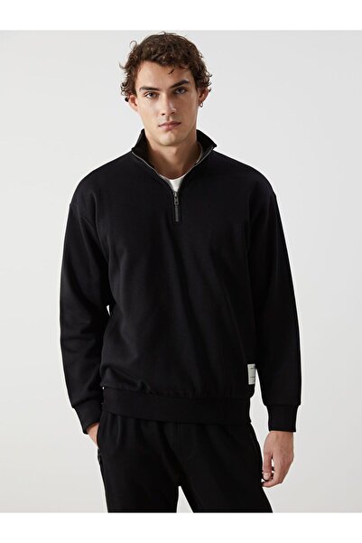 LC Waikiki Hanorac gros pentru bărbați cu guler în picioare cu mânecă lungă