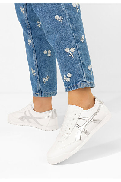 B T Shoes Bílé dámské tenisky Danyele