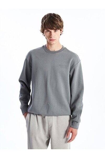 LC Waikiki Crew Neck Long Sleeve Thick Men's Sweatshirt