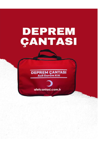 Doğal Eczane Hazır Deprem Çantası 33 Parça Acil Durum Afet Deprem Çantası Seti