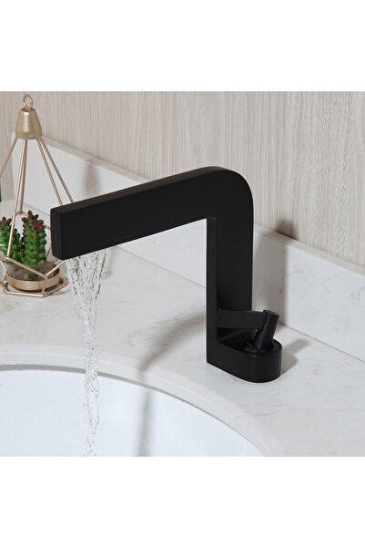 BisDesign Bathroom sink faucet, Matte black model, Size 19 cm