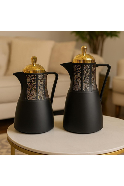 Generic Elegant thermal coffee pot set with a luxurious design that combines luxury and practicality.