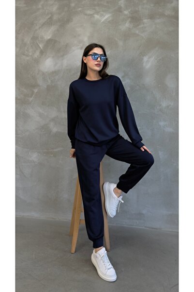 PONÇİK Kadın Modal Scuba Mevsimlik Eşofman Takımı – Soft Touche, Oversize Spor 25503