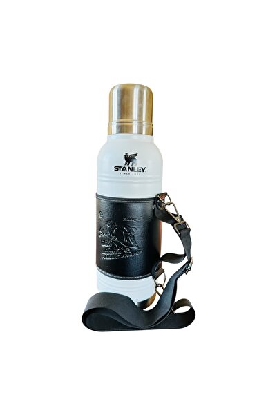 TERMOS St4nley 1.9 Litre Paslanmaz Çelik – Deri Kılıflı Omuz Askılı