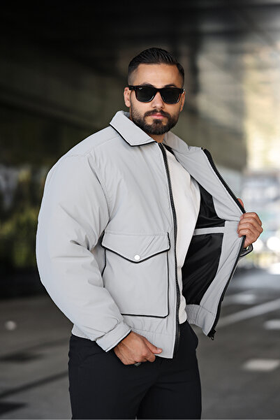 MİS MODA Men's Nova Fully Padded Winter Coat with Pocket