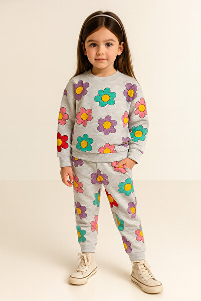 KAMİKAM 2-компонентен комплект от висококачествен памук за момичета на възрас...