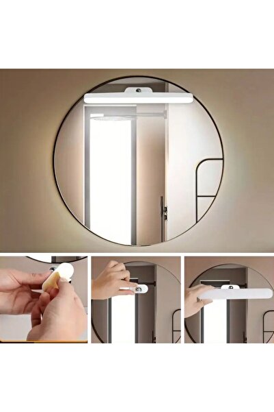 ForWhat Büro Ev Ofis Makyaj Masası için 27CM Şarjlı Dokunmatik Led Işıklı Ayna