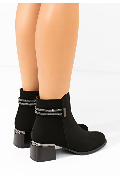 B T Shoes Botine elegante Amanda negre