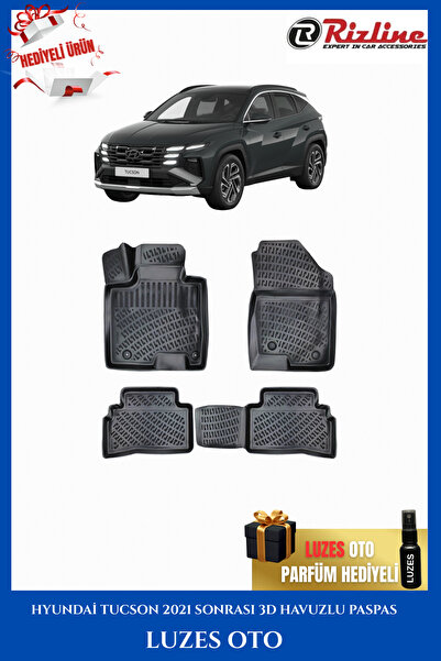 Rizline Hyundai Tucson 3D Havuzlu Paspas 2025 Model Uyumlu BENZİN/DİZEL