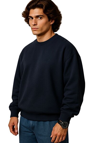 marufshop Men's Large Size Wide Fit Crew Neck Cotton Thessaloniki Goose Suitable for 122-158 kg