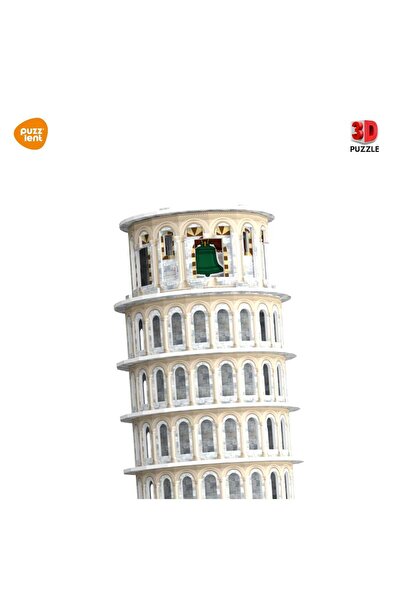 puzzlent Pisa Kulesi 3D Puzzle – Dünyaca Ünlü Eğik Kuleyi Evinizde İnşa Edin!