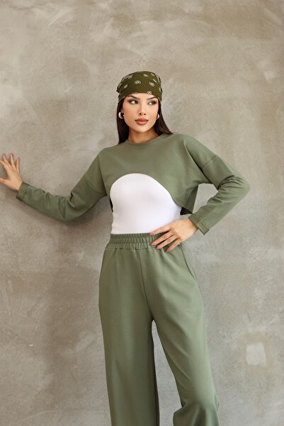 PONÇİK ΣΕΤ ΜΑΚΡΥΜΑΝΙΚΟ ΚΡΟΠ ΜΠΛΟΥΖΑΚΙ ΚΑΙ ΠΑΝΤΕΛΟΝΙ 3 ΤΕΜΑΧΙΩΝ 25532