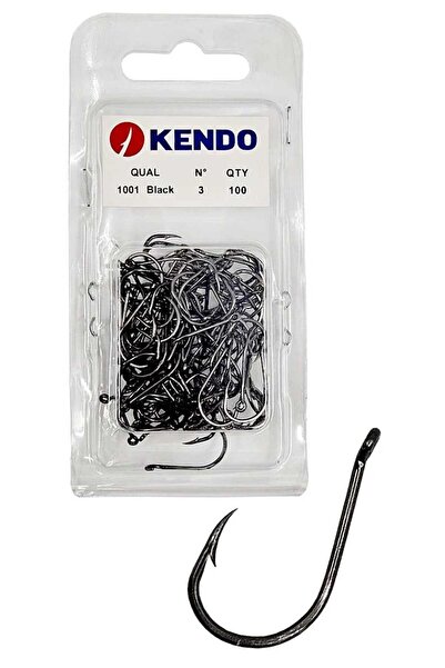 Kendo (1001) Black Nickle Halkalı İğne 100 Adet