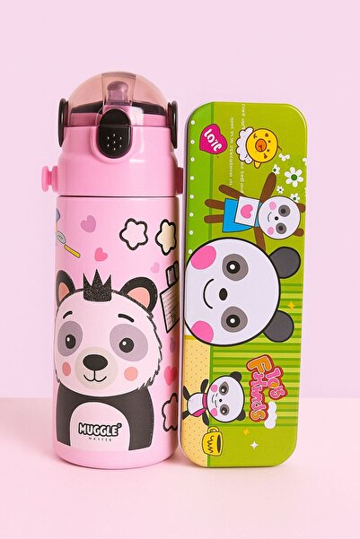 Nayinom Stainless Steel Water Bottle - Thermos Flask with Leak-Proof Lid 500 ml