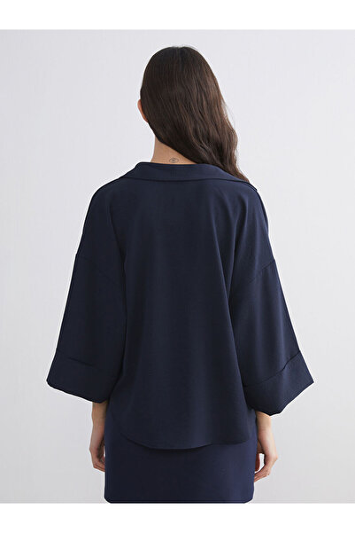 LC Waikiki Dokulu Oversize Kadın Gömlek