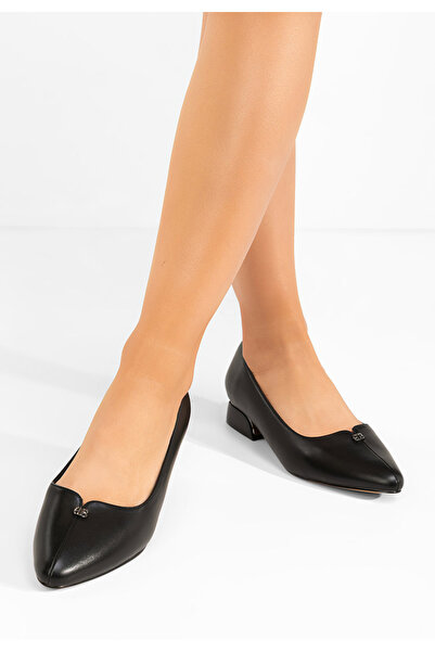 B T Shoes Černé lodičky na nízkém podpatku Tillie V2