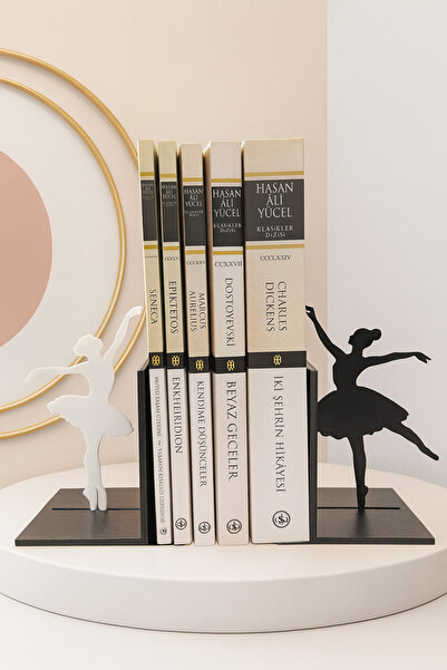 Ballerina Book Holder Elegant Decorative Bookshelf Accessory Book Decor