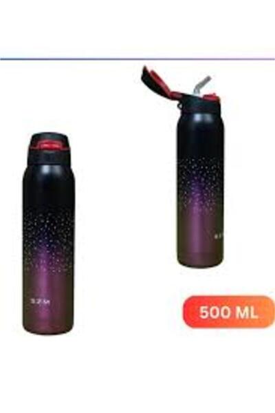 Hamile Marketim Termos 500ml pipetli çelik Su Matarası Çift Renkli Kaliteli S...