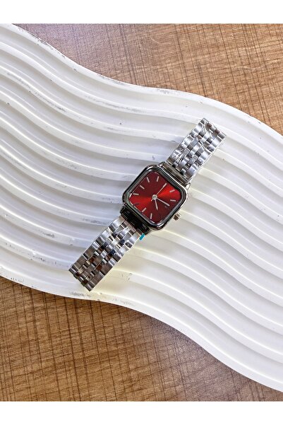 LOOQ ساعة كلاسيكية للنساء بحزام كلاسيكي ومينا مربعة الشكل