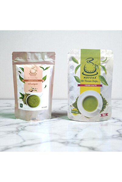 Karadeniz Matcha Vanilla Flavored Matcha 50 Gr and Pure Matcha 50 Gr