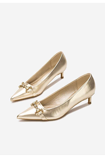 B T Shoes Zlaté lodičky do špičky Treva