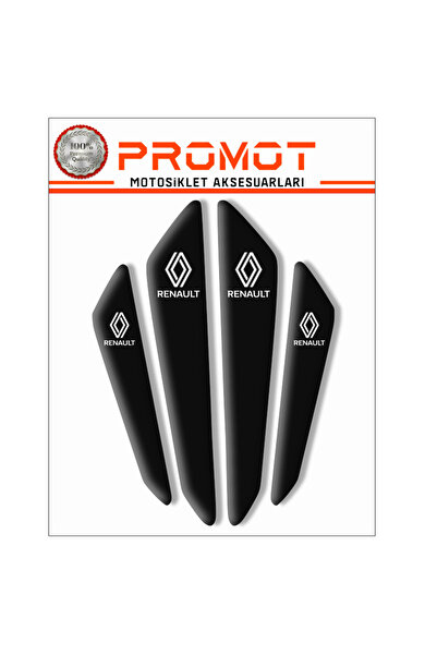 Rebon MotoDesign ARABA KORUMA RENAULT UYUMLU STİCKER SİYAH 3D A KALİTE++