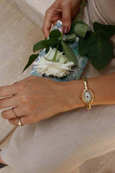 M&D Velora Gold Bileklik Tasarımlı Kadın Kol Saati