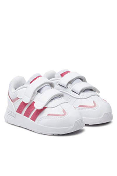 adidas Girls Sneakers White ADIDAS-JI1050 01F7 FTWWHT/PULMAG/BLIPNK