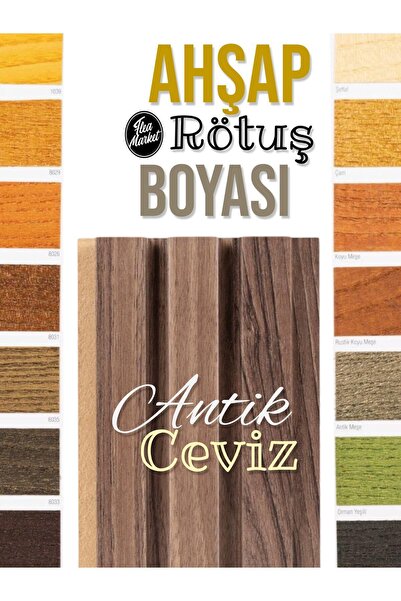 izmir bit pazarı Ahşap Rötuş Boyası - 25ml , Fırçalı Cam şişede