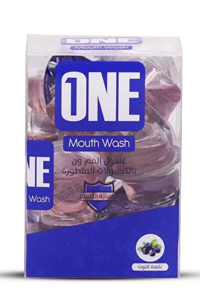 ONE كبسولات غسول الفم بنكهة التوت الأزرق 20 × 15 مل