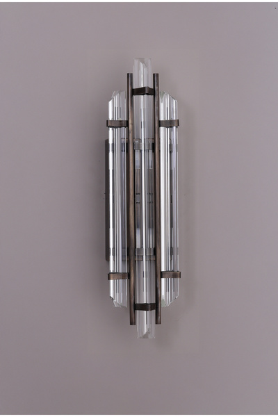 Elite Lighting Helenora Cam Modern Platin Renk Duvar Apliği