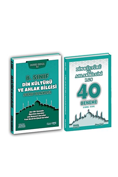 Ankara Kitap Merkezi DKAB Akademi 8. Sınıf Din Kültürü ve Ahlak Bilgisi Soru Bankası ve Deneme Seti 2 Kitap