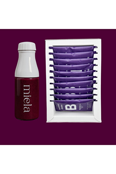 Doğal ve Katkısız Smoothie Tozu | Sağlıklı Ara Öğün İçeceği | Summer Shake Blackberry & Bottle