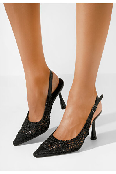 B T Shoes Черни обувки на тънък ток Katherine