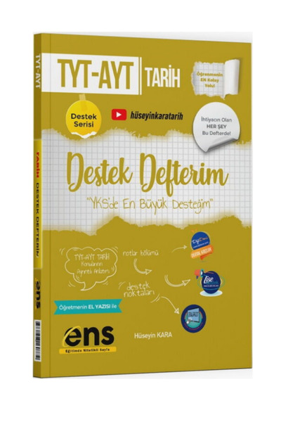 Ens Yayıncılık ENS Destek TYT AYT Tarih Destek Defterim Konu Anlatımlı