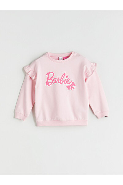 LC Waikiki Create Your Style with Uzg Store |   Crew Neck Barbie Printed Baby Girl Sweatshirt and Leggings Set of 2…