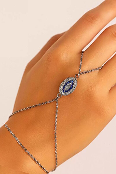 CAŞ DEKORASYON شاميران من الفولاذ المطلي بالفضة مع حجر