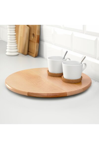 IKEA SNUDDA Lazy Susan, solid wood, 39 cm