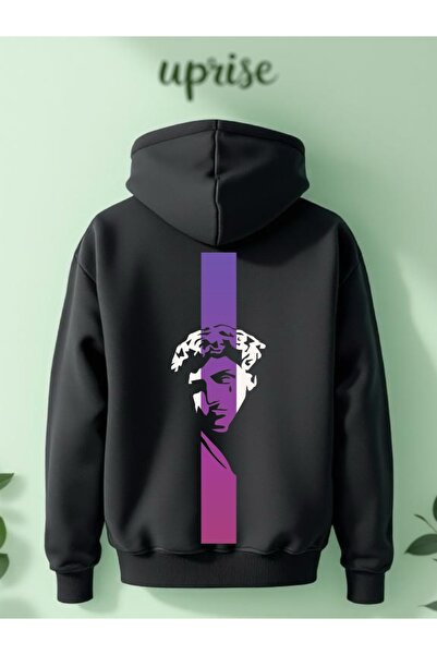 Vordevia Hanorac Heykel cu imprimeu Cotton 3 Thread O supradimensionat