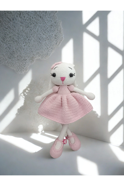 MK hobievimm Amigurumi Uzun Kulak Tavşan Organik Oyuncak